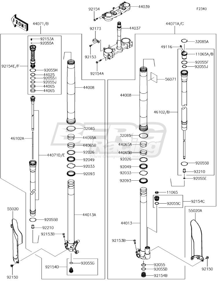 BUSHING-FRONT FORK,SLIDE