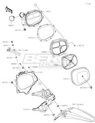 CASE-AIR FILTER,FR,L.GREEN