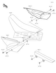 SEAT-ASSY,N.L.GREEN+BLK/WHT