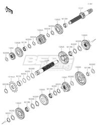 SHAFT-TRANSMISSION INPUT,13T