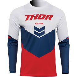 Thor Sector chev röd cross tröja
