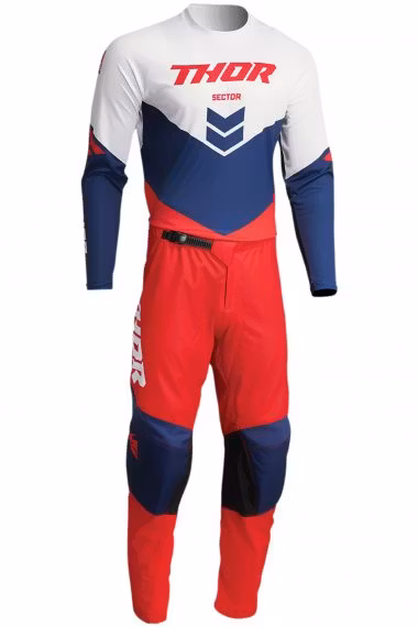 Thor Sector chev röd cross tröja