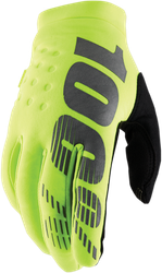100% BRISKER VINTER CROSSHANDSKAR, BARN, NEON GUL