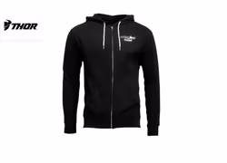 Thor MX tröja med dragkedja svart