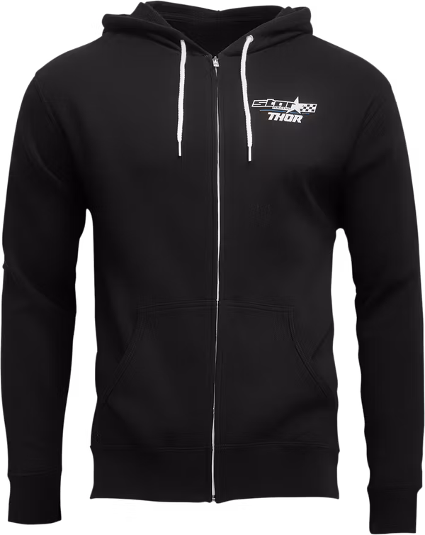 Thor MX tröja med dragkedja svart
