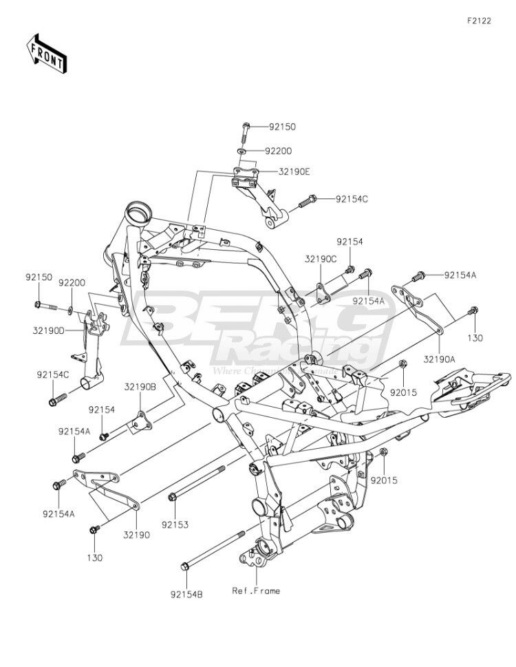 BRACKET-ENGINE,HEAD,LH,F.S.BLK