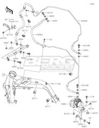 HOSE-BRAKE,FR CALIPER-ABS UNIT