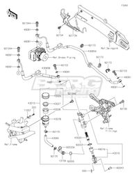 HOSE-BRAKE,RR M/CYL.