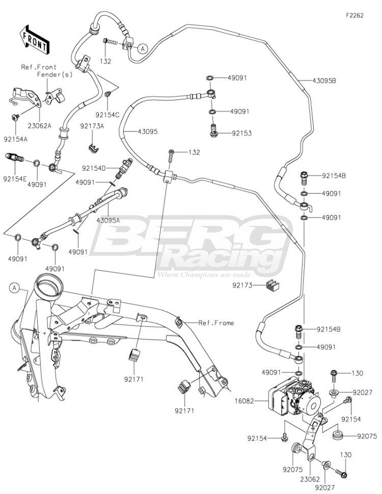 BRACKET-COMP,FR FENDER