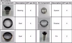 Svinglager KTM SX/EXC 125-350 04-15, 450SX 07-12, HQ 125-350 14-ej 2takt 16-