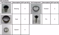 Svinglager KTM/HQ 125-500 MX 16-23, Enduro 17-23