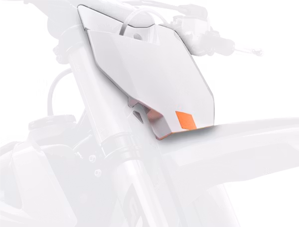 KTM Nummerplåt polisport vit