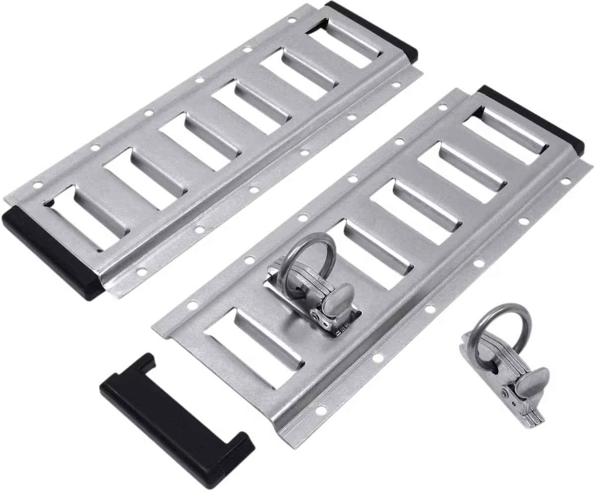 D Ring  E-TRACK 12" 30cm TRACK 2PK KIT
