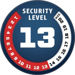 Abus Detecto 7000 RS1 flame black  Security level 13 Skivbromslås