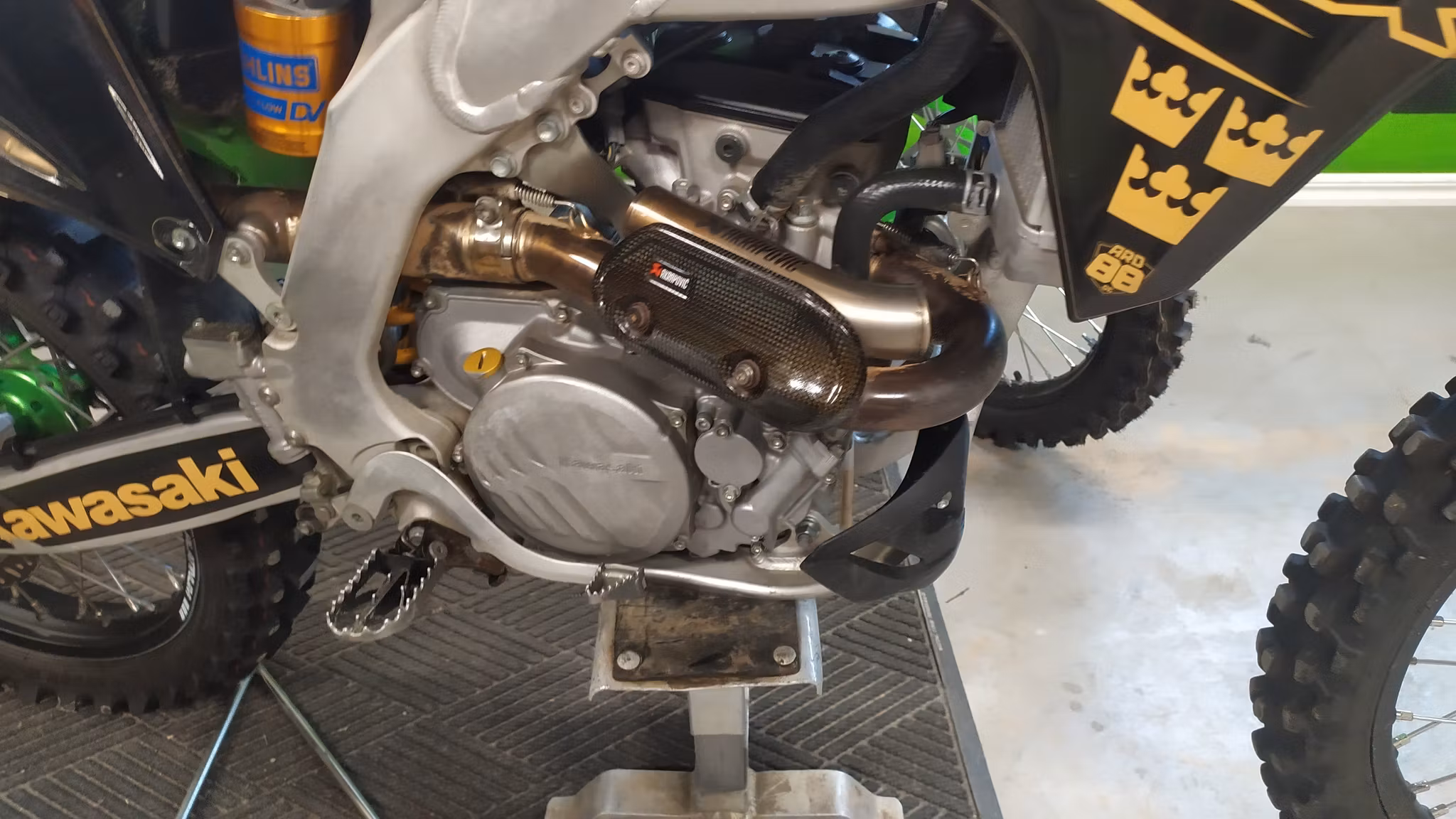 Kawasaki KX 250 2021 med mycket extra med