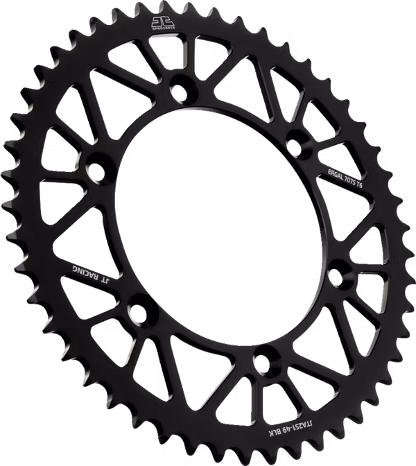 JT aluminium 49T YZ125 race bakdrev blå/svart