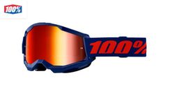 100% Strata 2 Navy blå/Röd crossglasögon