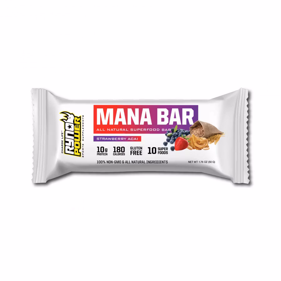 MANA Protein Bar Strawberry Acai, 12PACK