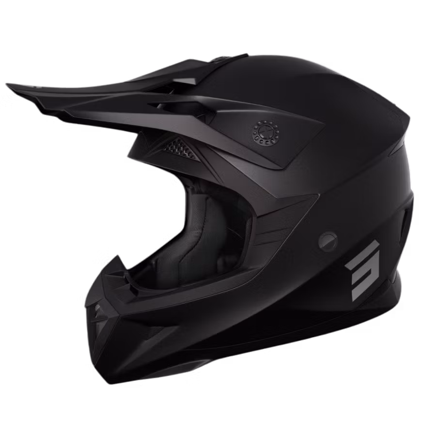 SHOT, CROSSHJÄLM PULSE KID SOLID 2.0 MATTSVART, BARN