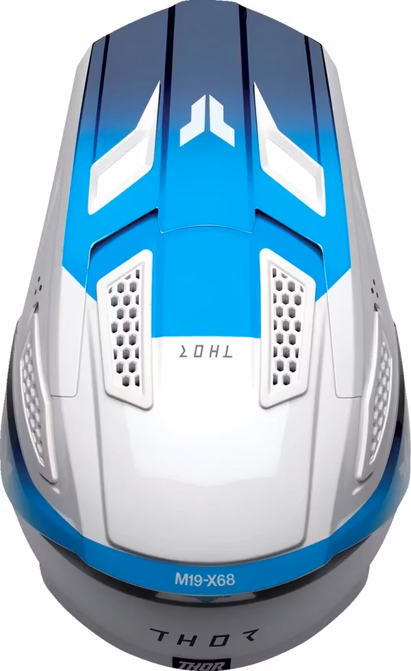 THOR Fleet crosshjälm, Storm Navyblå/Vit