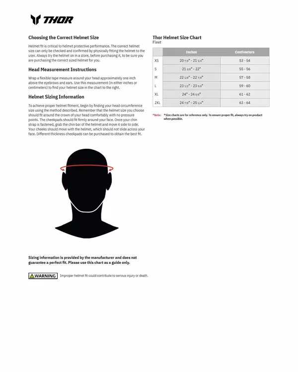 THOR Fleet crosshjälm, Forge Röd