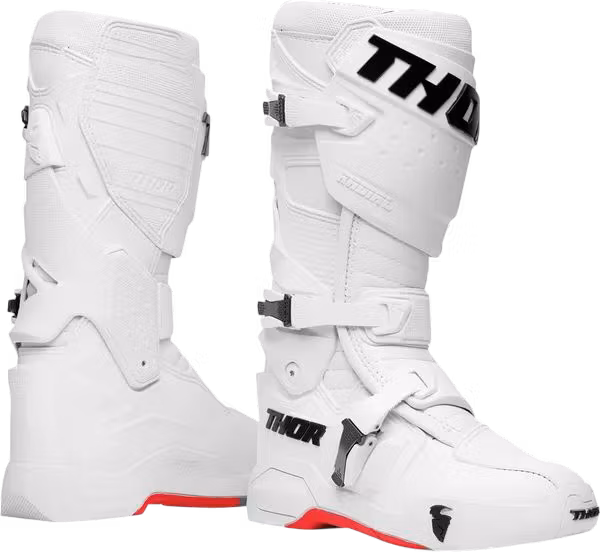 Thor Radial Motocross Stövel Röda Vita Svarta