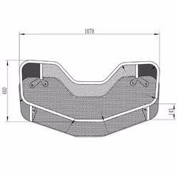 Bronco Nätkorg Fram ATV