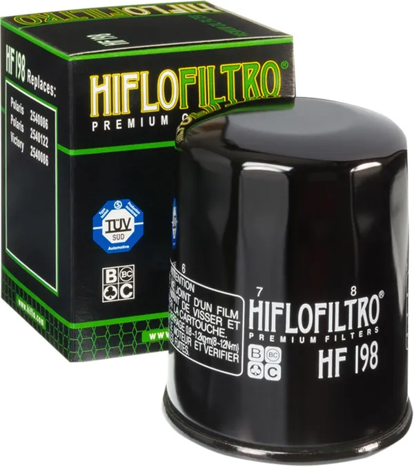 HIFLOFILTRO HF198 – OLJEFILTER POLARIS / RZR / RANGER / SPORTSMAN / ACE / GENERAL / INDIAN / VICTORY (400+ MODELLER)