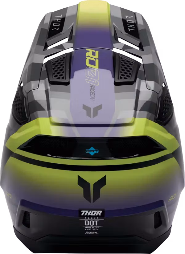 THOR Fleet Camber Crosshjälm – Svart/lila