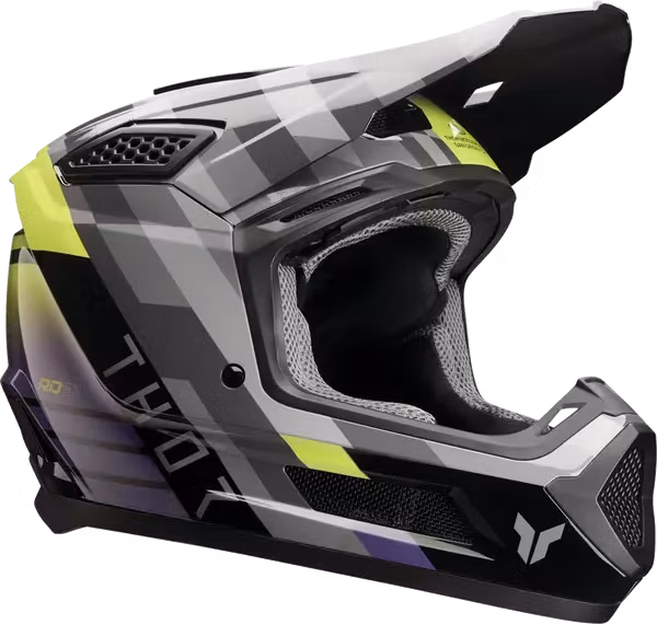 THOR Fleet Camber Crosshjälm – Svart/lila