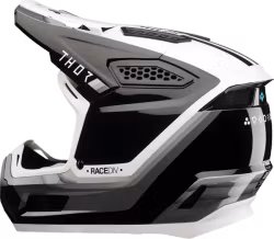 THOR Fleet Defy Crosshjälm – Svart/Vit