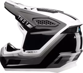 THOR Fleet Defy Crosshjälm – Svart/Vit