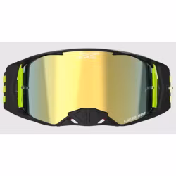 EKS Lucid Crossglasögon – Svart/Fluo med guldspegellins
