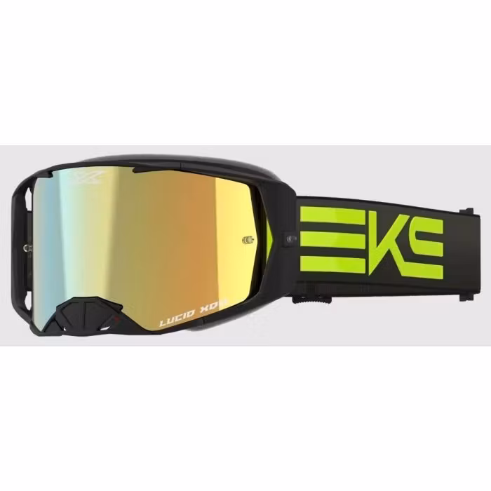 EKS Lucid Crossglasögon – Svart/Fluo med guldspegellins