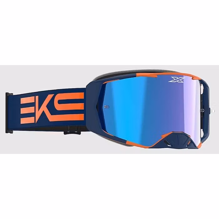 EKS Lucid Crossglasögon – Marinblå/Orange med blå spegellins