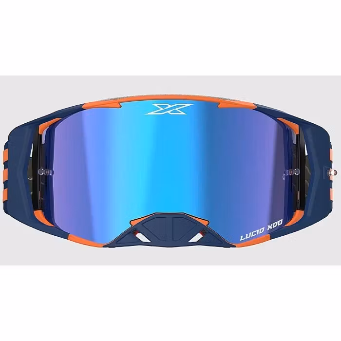 EKS Lucid Crossglasögon – Marinblå/Orange med blå spegellins