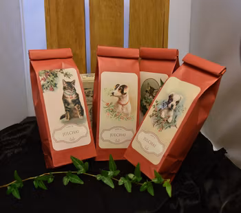 Vackra Tepåsar med Jul-djur - Julchai