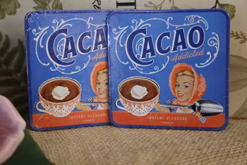 Glasunderlägg, Cacao Addicted 2-pack
