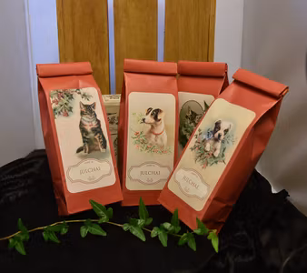 Vackra Tepåsar med Jul-djur - Julchai