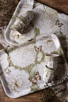 Majas Bricka Hortensia & Butterflies