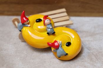 Lussebulle med Tomtenissar