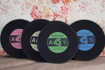 Glasunderlägg Vinyl 6-pack