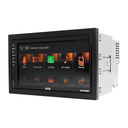 GAS MAX MV240-BT, bilstereo med Apple CarPlay, Bluetooth, handsfree och mer