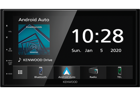 Kenwood DMX5020BTS, bilstereo med CarPlay och 6.8" stor skärm