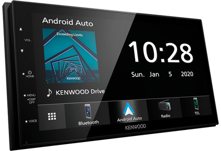 Kenwood DMX5020BTS, bilstereo med CarPlay och 6.8" stor skärm