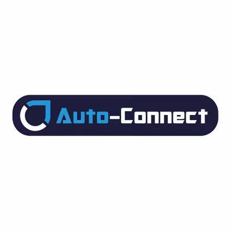 Auto-Connect-klistermärke 14x3cm, blå