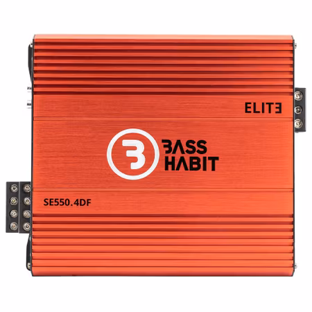 Bass Habit SPL ELITE 550.4DF, fyrkanaligt slutsteg