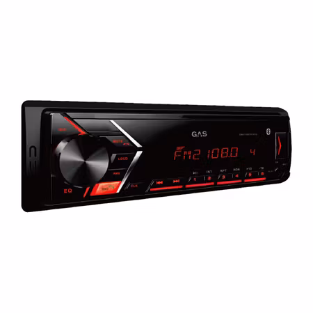 GAS GMA152BTR bilstereo med Bluetooth, FM-radio och 2 par lågnivå