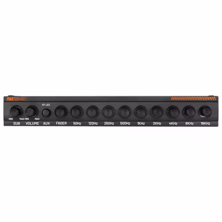 GAS MAX EQ2-9, 9-bands analog equalizer med Bluetooth
