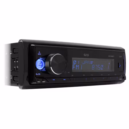 GAS MAX M140-BTX bilstereo med Bluetooth, 32-bit DSP och 3 par (4V) lågnivå